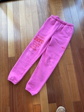 SUPER FUN Pink Graphic Sweatpants